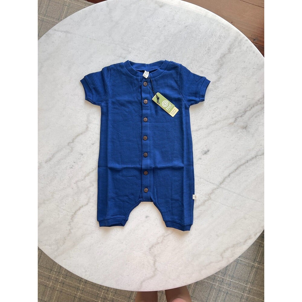 NWT!! Nui Organic Baby Romper Navy 12-18m